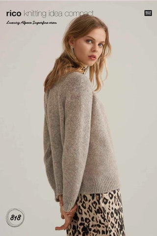 Rico Luxury Alpaca Superfine Aran Pattern 818 -  Sweater