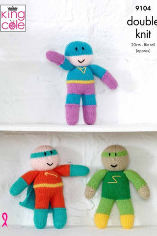 King Cole Big Value DK Pattern 9104 - Superheroes