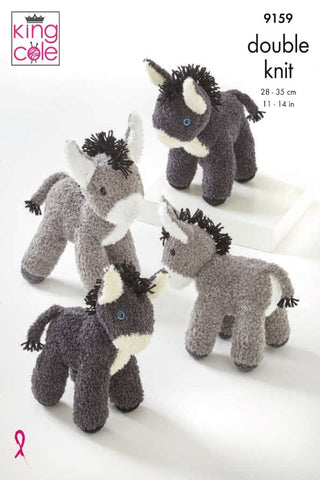 King Cole Truffle Pattern 9159 - Donkeys