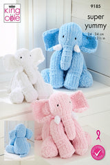 King Cole Super Yummy Pattern 9185 - Elephant Toys