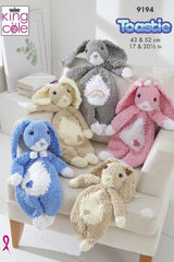 King Cole Toastie Super Chunky Pattern 9194 - Snuggle Bunnies