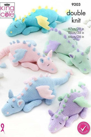 King Cole Yummy Pattern 9203 - Sleeping Dragons