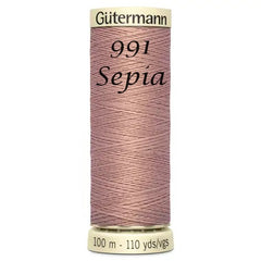 Haberdashery - Gütermann Sew-all thread 100m - Beige/Brown