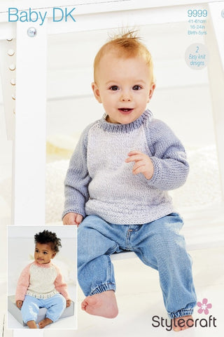 Stylecraft Baby Sparkle DK & Special for Babies DK Pattern 9999 - Sweaters