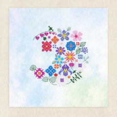 DMC Floral Moon - Intermediate Cross Stitch Kit BK1988