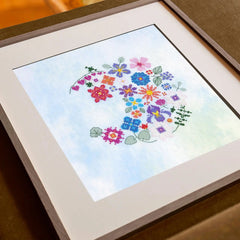 DMC Floral Moon - Intermediate Cross Stitch Kit BK1988