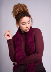 MODE at Rowan Mohair Soft Pattern MIP95 - Como Beanie & Scarf by Quail Studio