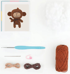 Mimi the Monkey Amigurumi Crochet Kit