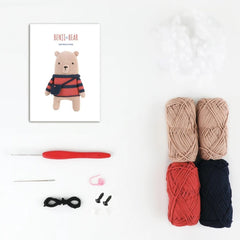 Benji the Bear Amigurumi Crochet Kit