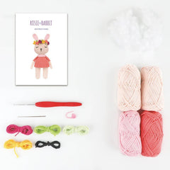 Rosie the Rabbit Amigurumi Crochet Kit
