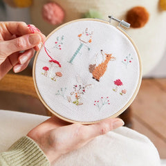 DMC Woodland Friends Monogram - Easy Cross Stitch Kit BK1968