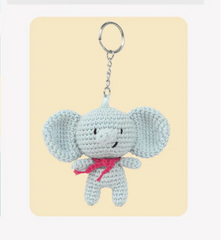 Eli the Elephant Mini Amigurumi Keyring Kit