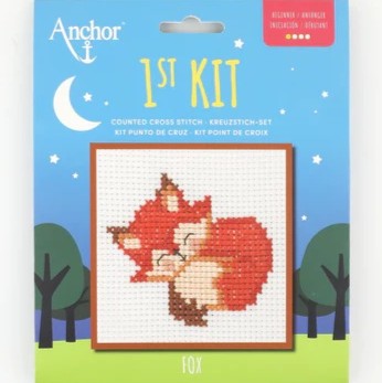 Anchor 1st Counted Cross Stitch Kit – Fox