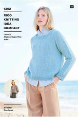 Rico Luxury Alpaca Superfine Aran Pattern 1302 - Cardigan & Pattern