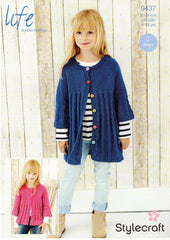 Stylecraft Life DK Pattern 9437 - Coat & Jacket