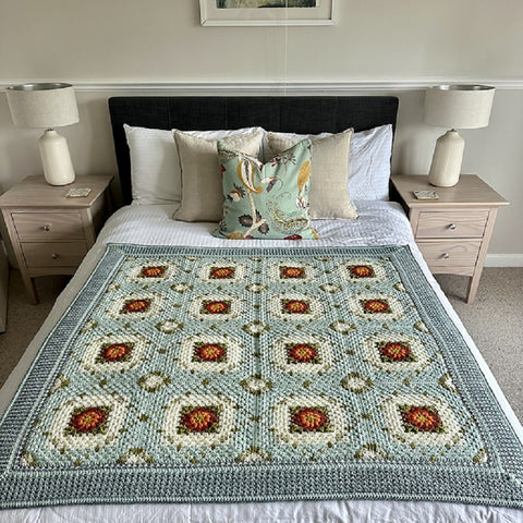 The Trellis Blanket - Stylecraft Special DK - Crochet Blanket Pattern by Anita Gibney