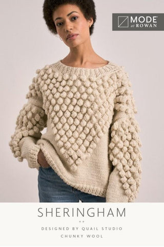 MODE at Rowan Chunky Wool Pattern MIP23 - Sheringham Sweater by Quail Studio