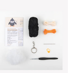 Pip the Penguin Mini Amigurumi Keyring Kit