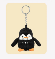 Pip the Penguin Mini Amigurumi Keyring Kit