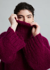 MODE at Rowan Mohair Soft Pattern MIP91 - Portofino Sweater by Quail Studio