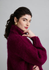 MODE at Rowan Mohair Soft Pattern MIP91 - Portofino Sweater by Quail Studio