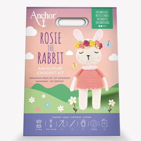 Rosie the Rabbit Amigurumi Crochet Kit