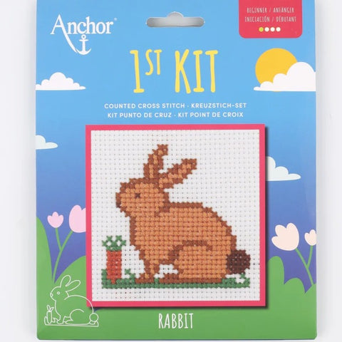 Anchor 1st Counted Cross Stitch Kit – Rabbit