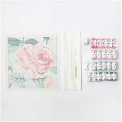 Rico Hooki Hooki Latch Hooking Kit - Rose