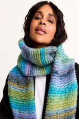 Sirdar Jewelspun with Wool Chunky Pattern 10807 - Strata Tie-Style Scarf