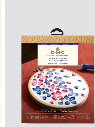 DMC Hydrangea Petals - Intermediate Punch Needle Kit - PN013K