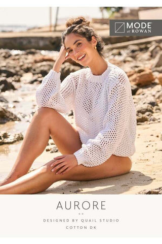 Mode at Rowan Cotton DK Pattern MIP108 - Aurore Sweater by Quail Studio