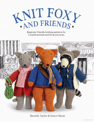 Knit Foxy and Friends Book-6 Beginner Friendly Knitting Patterns and Accessories