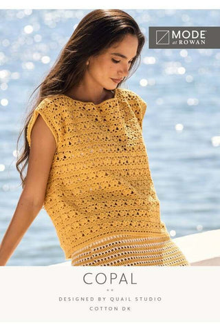 MODE at Rowan Cotton DK Pattern MIP105 - Copal Crochet Top by Quail Studio