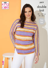 King Cole Tropical Beaches DK Pattern 5977 Sweater & Top