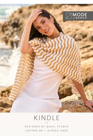 MODE at Rowan Cotton DK & Alpaca Haze Pattern MIP111 - Kindle Shawl by Quail Studio