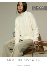 MODE at Rowan Softest Alpaca Pattern MIP128 - Armeria Sweater by Quail Studio