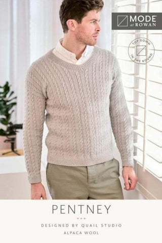 MODE at Rowan Alpaca Wool Pattern MIP15 - Pentney Sweater by Quail Studio