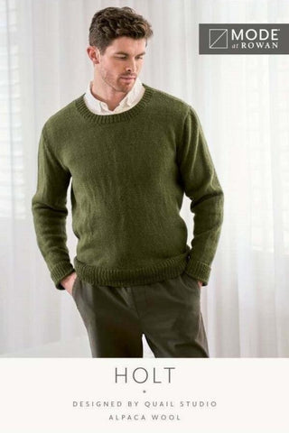 MODE at Rowan Alpaca Wool Pattern MIP16 - Holt Sweater by Quail Studio