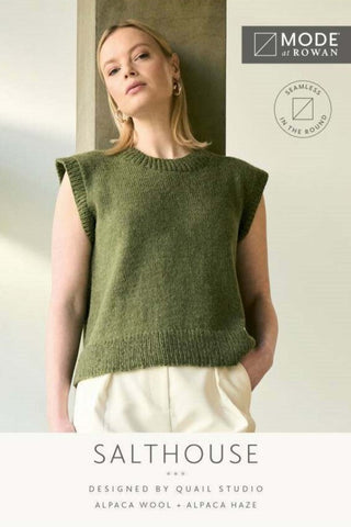 MODE at Rowan Alpaca Wool & Alpaca Haze Pattern MIP17 - Salthouse Slipover by Quail Studio