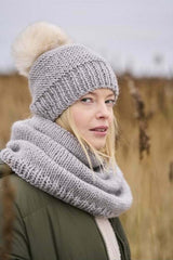 MODE at Rowan Chunky Wool Pattern MIP20 - Salle Snood & Highoak Hat by Quail Studio