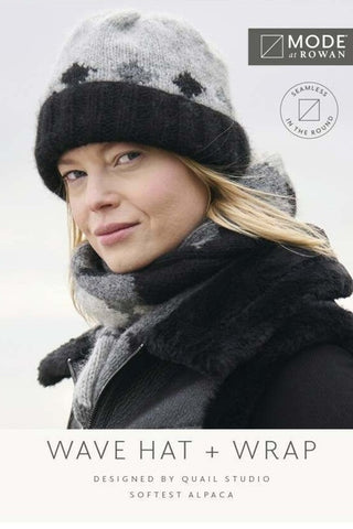 MODE at Rowan Softest Alpaca Pattern MIP38 - Wave Hat & Wrap by Quail Studio