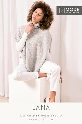 MODE at Rowan Alpaca Cotton Pattern MIP3 - Lana Poncho