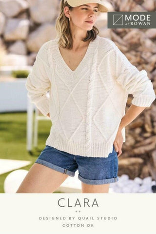 MODE at Rowan Cotton DK Pattern MIP44 - Clara Sweater by Quail Studio