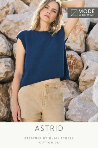 MODE at Rowan Cotton DK Pattern MIP46 - Astrid Top by Quail Studio