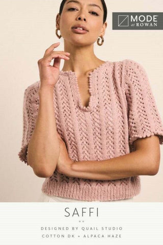 MODE at Rowan Cotton DK & Alpaca Haze Pattern MIP53 - Saffi Top by Quail Studio