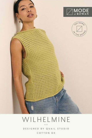 MODE at Rowan Cotton DK Pattern MIP59 - Wilhelmine Top by Quail Studio