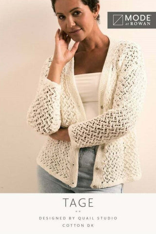 MODE at Rowan Cotton DK Pattern MIP60 - Tage Cardigan by Quail Studio