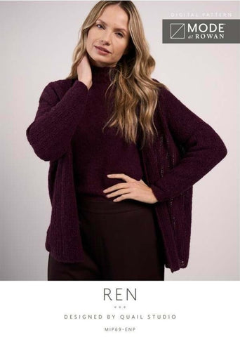 MODE at Rowan Alpaca Haze Pattern MIP69 - Ren Cardigan by Quail Studio