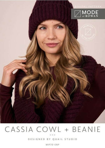 MODE at Rowan Alpaca Wool & Alpaca Haze Pattern MIP70 - Cassie Cowl & Beanie by Quail Studio