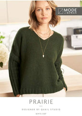MODE at Rowan Alpaca Cotton Pattern MIP75 - Prairie Sweater by Quail Studio